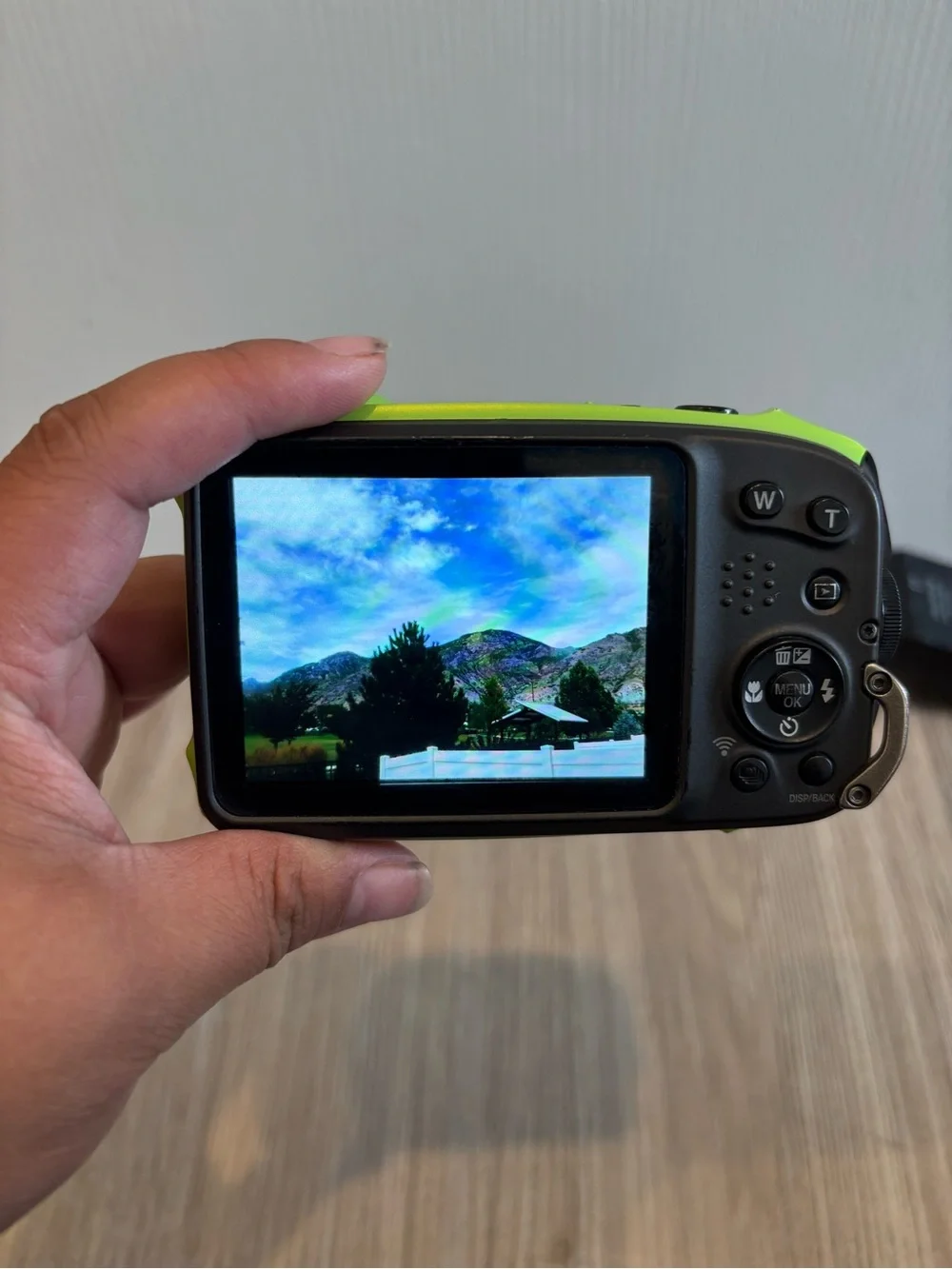 Fujifilm Finepix XP130 Digital Compact Camera Green Waterproof Charger Working